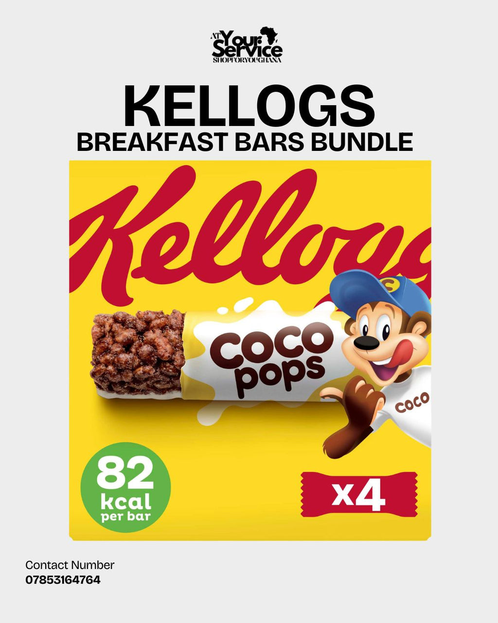 Kellogs Breakfast Cereal Bar Bundle