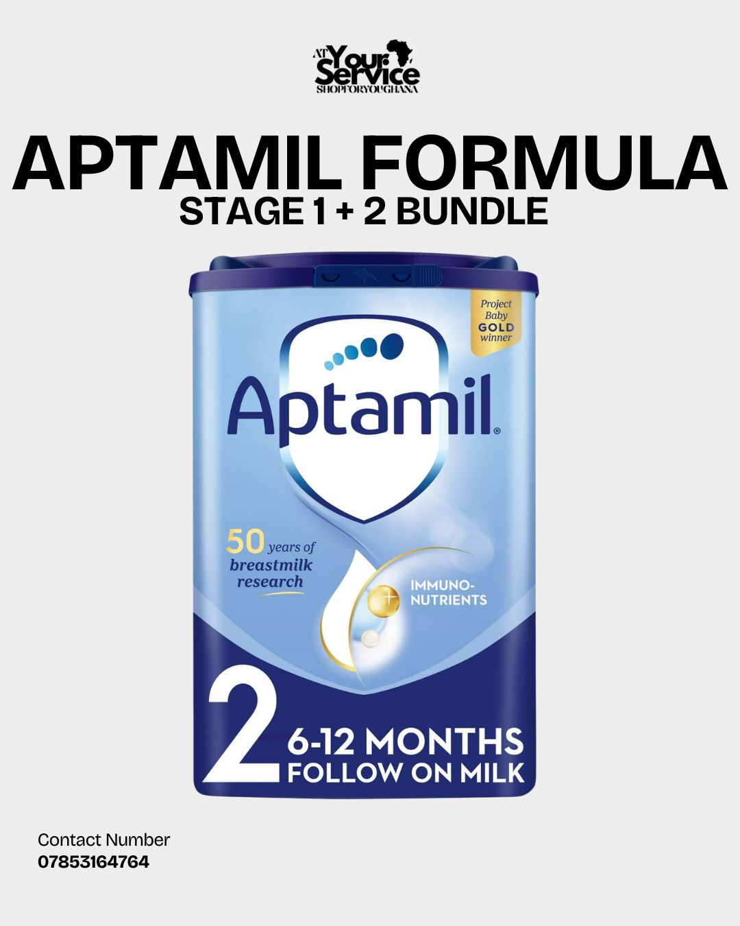 Aptamil Formula Stage 1 - 2 Bundle