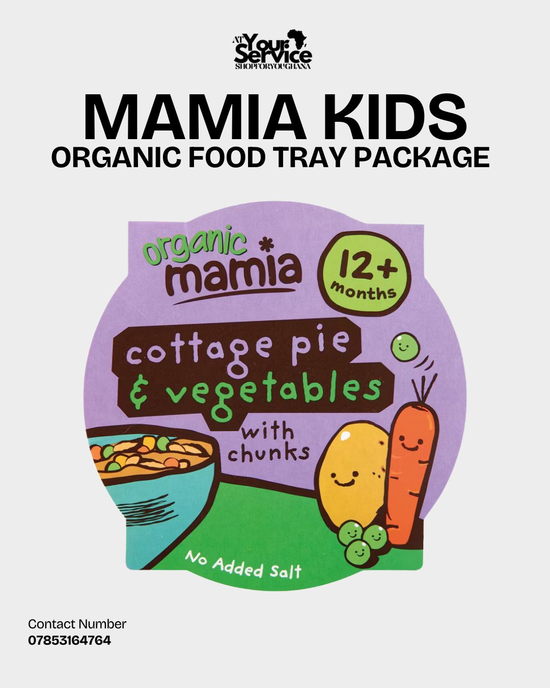 Mamia Organic Food Tray Package